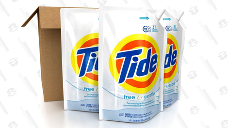 93 Loads Tide Free & Gentle Laundry Detergent | $14 | Amazon | Use Subscribe & Save and $3 coupon